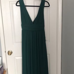 Dark Teal floor length gown